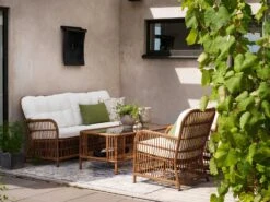 Brafab Anemon Lounge Chair, Natural/White 9 Brafab Anemon Lounge Chair, Natural/White -Hay Store brafab anemon lounge armchair with cushion 6