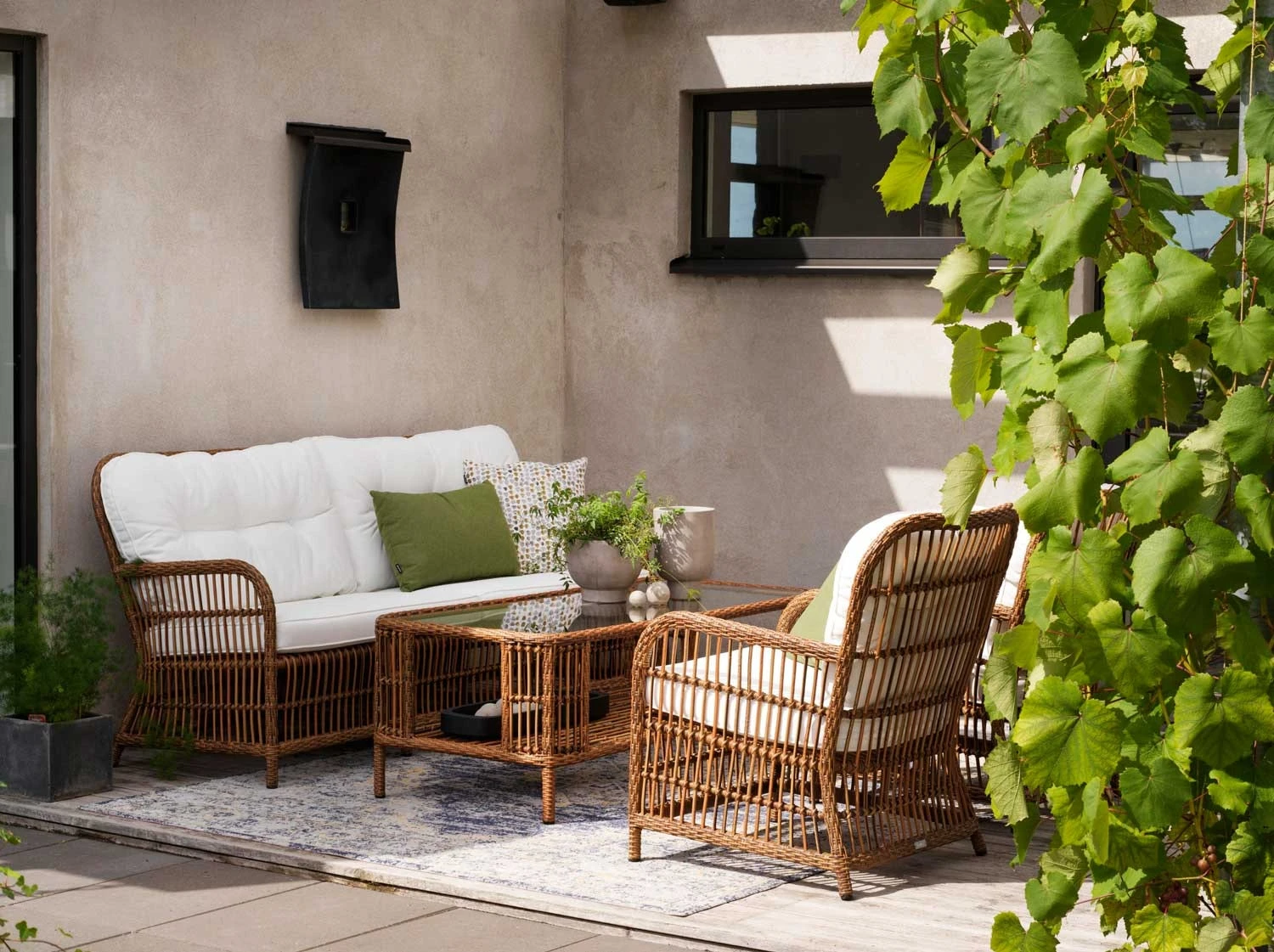 Brafab Anemon Lounge Chair, Natural/White 6 Brafab Anemon Lounge Chair, Natural/White - Image 4