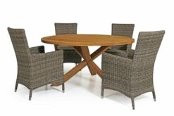 Brafab Eios Table Ø150, Teak -Hay Store brafab eios table 150 teak 2