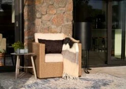 Brafab Funkia Armchair, Beige/Sand -Hay Store brafab funkia armchair beige with cushion 3