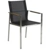 Brafab Gotland Stackable Chair, Stainless/Black -Hay Store brafab gotland stackable chair stainless black 0