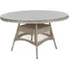 Brafab Kamomill Dining Table Ø130x73 Cm, Beige 2 Brafab Kamomill Dining Table Ø130x73 Cm, Beige -Hay Store brafab kamomill 130 h73 cm beige glass 0