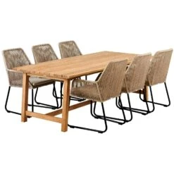 Brafab Keros Dining Table Teak 100x230 -Hay Store brafab keros 160x90xh73 5
