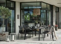 Brafab Lyra Table Set 6 Seats, Black/Grey 11 Brafab Lyra Table Set 6 Seats, Black/Grey -Hay Store brafab lyra dining group black black 3