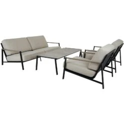 Brafab Lyra Sofa 2,5-Seater, Black/Sand 9 Brafab Lyra Sofa 2,5-Seater, Black/Sand -Hay Store brafab lyra sofa 25 black with cushion 6