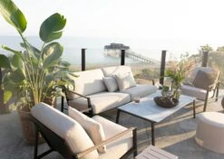 Brafab Lyra Lounge Set 4,5 Seats, Black/Sand -Hay Store brafab lyra sofa group black grey 2