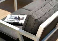 Brafab Rana Lounge Set Low 5 Seats, White/Anthracite 8 Brafab Rana Lounge Set Low 5 Seats, White/Anthracite -Hay Store brafab rana corner group low black 6