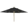 Brafab Reggio Parasol Ø300 Cm, Black -Hay Store brafab reggio wooden parasol 3m 2