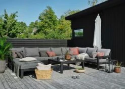 Brafab Stettler Modular Sofa End Piece Left, Black/Grey -Hay Store brafab stettler 2 s h matt black m d 4