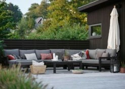 Brafab Stettler Modular Sofa End Piece Right, Black/Grey -Hay Store brafab stettler 2 s v matt black w d 2