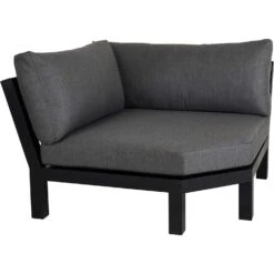 Brafab Stettler Modular Sofa Corner Piece, Black/Grey