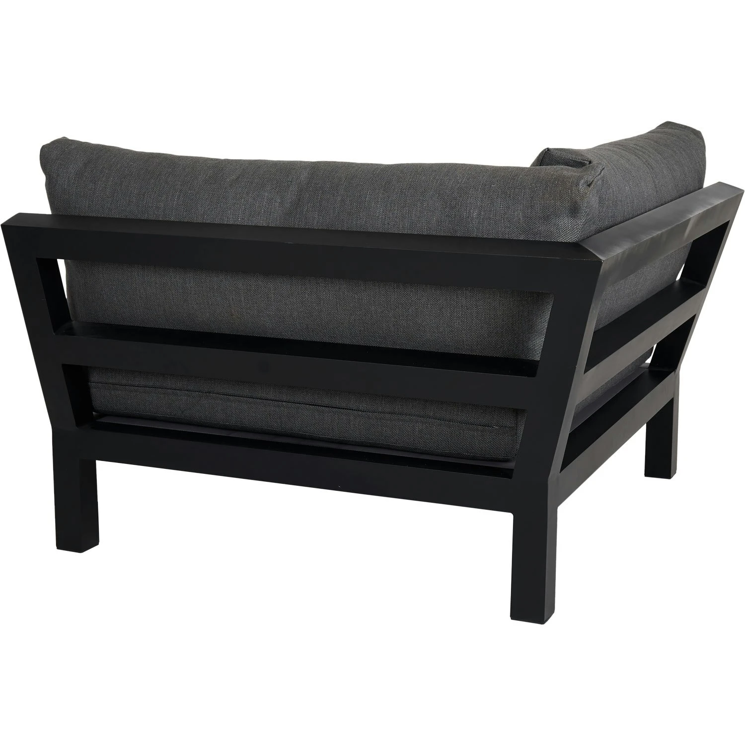 Brafab Stettler Modular Sofa Corner Piece, Black/Grey 4 Brafab Stettler Modular Sofa Corner Piece, Black/Grey - Image 2
