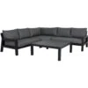 Brafab Stettler Corner Sofa 5-Seater, Black/Grey -Hay Store brafab stettler corner sofa black grey 0