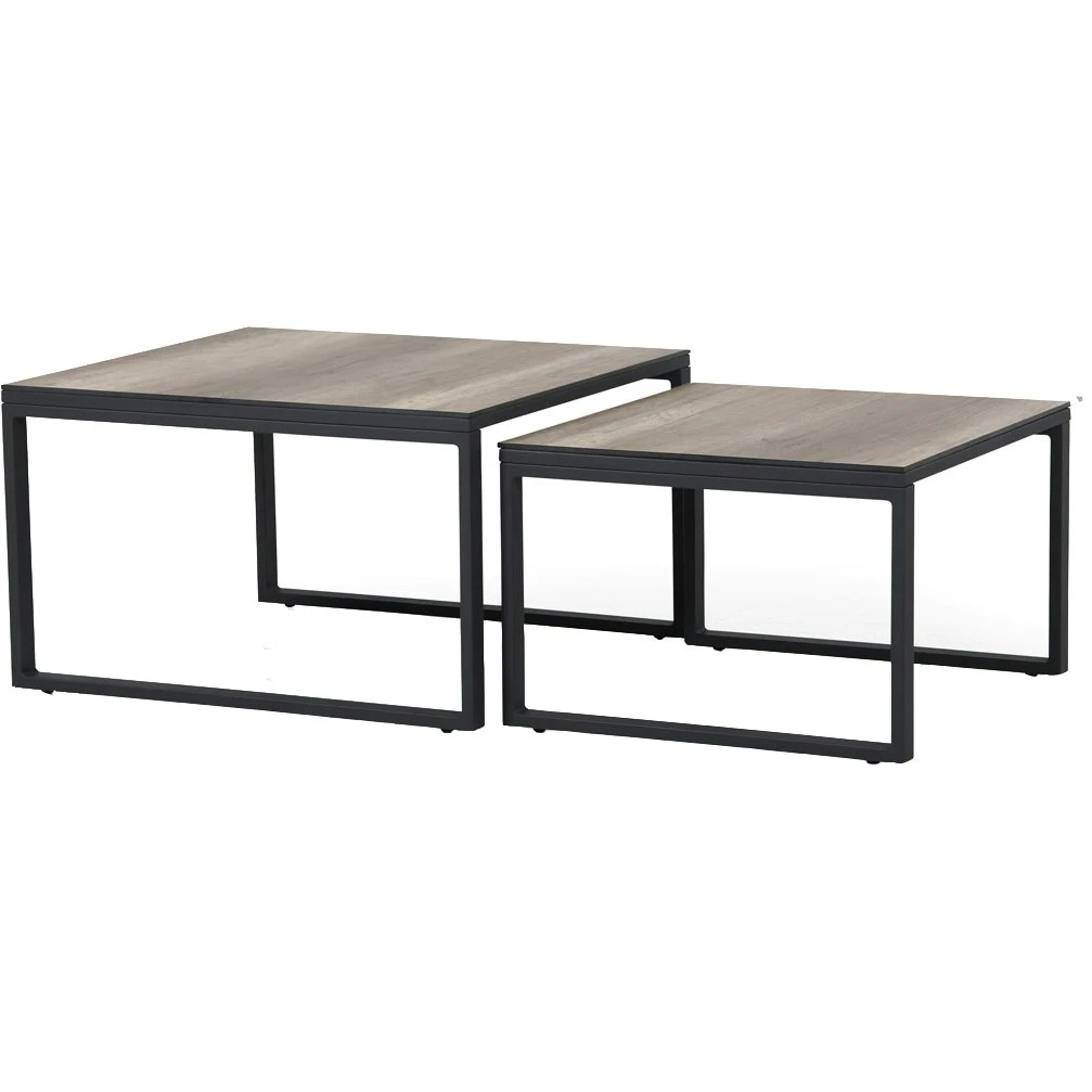 Brafab Talance Coffee Table 80x80cm H45, Black / Dark Grey 4 Brafab Talance Coffee Table 80x80cm H45, Black / Dark Grey - Image 2