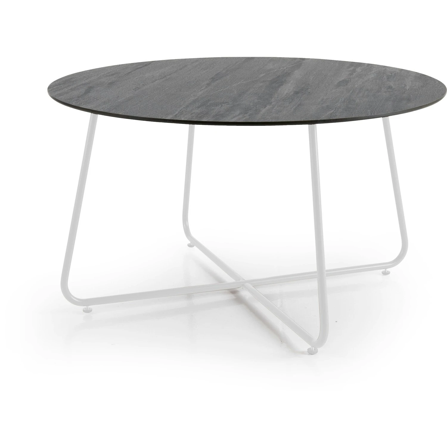 Brafab Taverny Coffee Table Ø85, White / Dark Grey 3 Brafab Taverny Coffee Table Ø85, White / Dark Grey