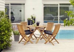 Brafab Turin Dining Set, Teak -Hay Store brafab turin dining set teak 1