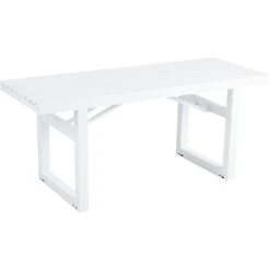 Brafab Vevi Bench 105 Cm Aluminium, White