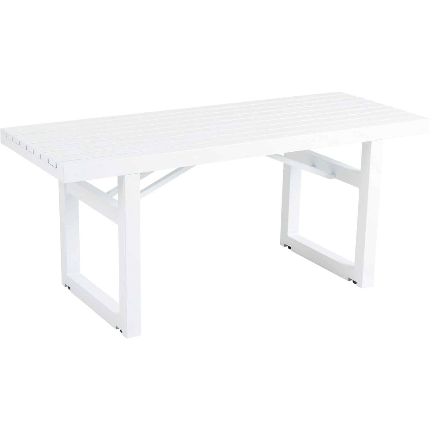 Brafab Vevi Bench 105 Cm Aluminium, White 3 Brafab Vevi Bench 105 Cm Aluminium, White