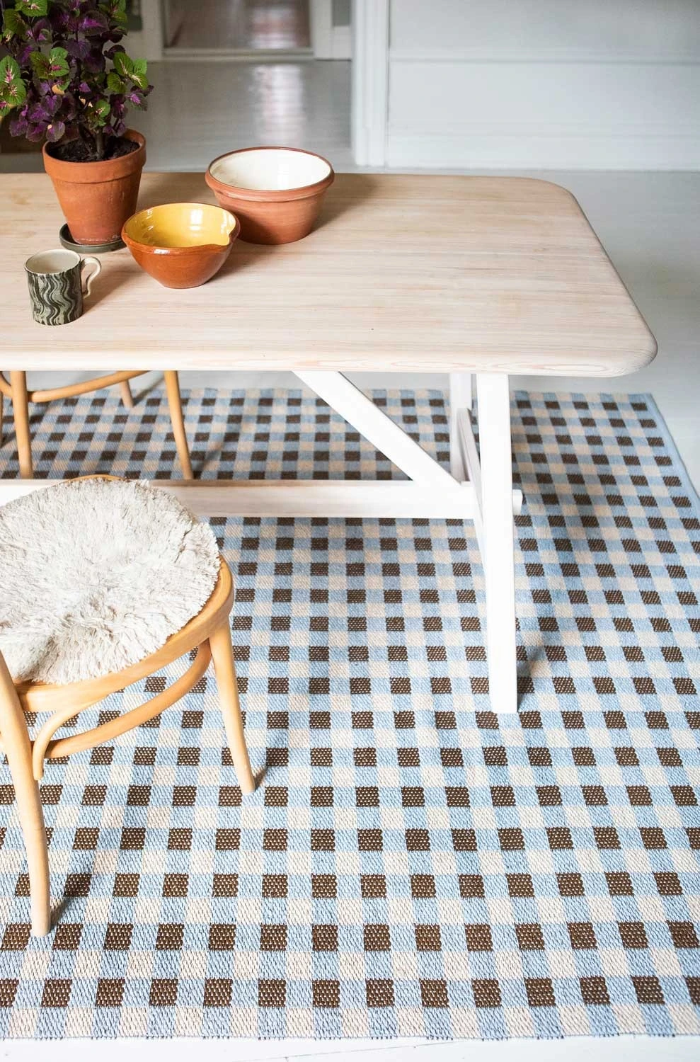 Poppy Rug Blue/Brown, 170x250 Cm 6 Poppy Rug Blue/Brown, 170x250 Cm - Image 4