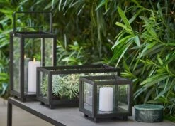 Lighthouse Lantern Small, Grey -Hay Store cane line lighthouse lantern grey 4