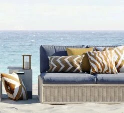 Ikat Sema Cushion 40x60 Cm Outdoor, Shitake / Off-white 6 Ikat Sema Cushion 40x60 Cm Outdoor, Shitake / Off-white -Hay Store chhatwal jonsson ikat sema cushion 40x60 cm outdoor 4