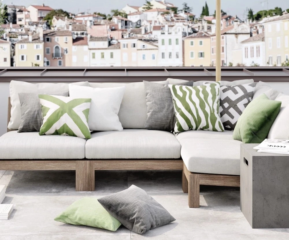 Pani Cushion Outdoor 40x75 Cm, Grey 4 Pani Cushion Outdoor 40x75 Cm, Grey - Image 2