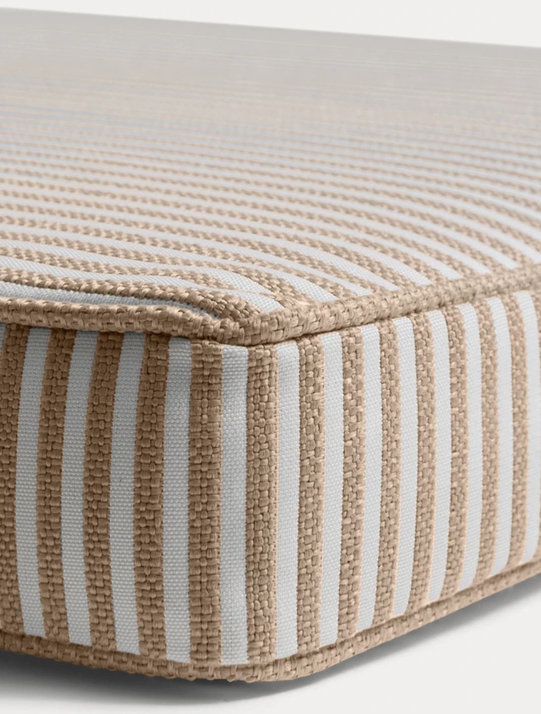 Narrow Stripe Sunbed Cushion 50x186 Cm, Beige 4 Narrow Stripe Sunbed Cushion 50x186 Cm, Beige - Image 2