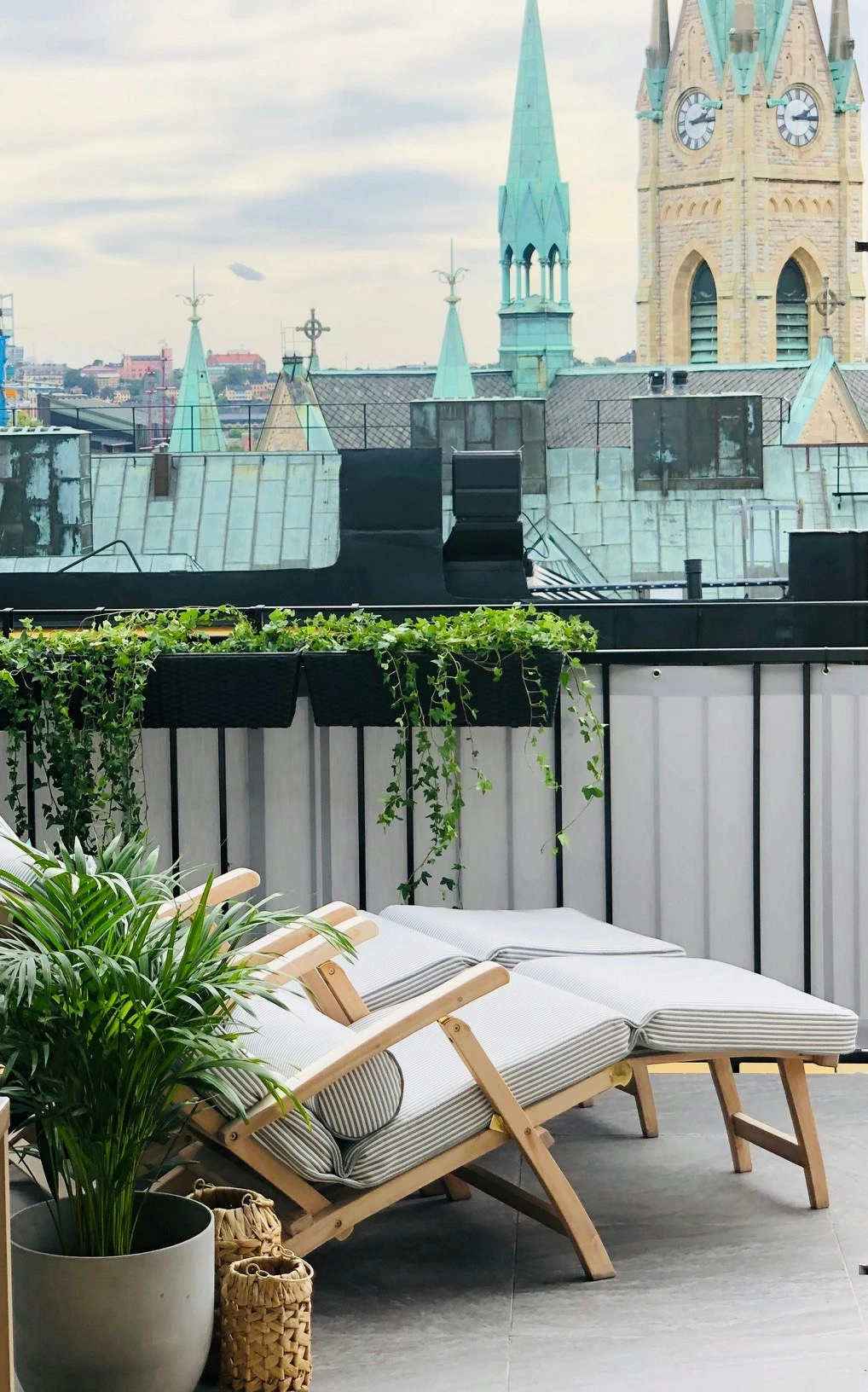 Narrow Stripe Sunbed Cushion 60x186 Cm, Grey 6 Narrow Stripe Sunbed Cushion 60x186 Cm, Grey - Image 4