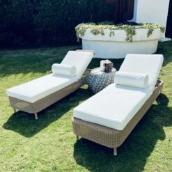 Plain Sunbed Cushion 60x186 Cm, White -Hay Store diyti plain sunbed cushion 60x186 cm 7