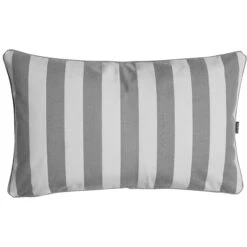 Wide Stripe Cushion 40x65 Cm, Grey