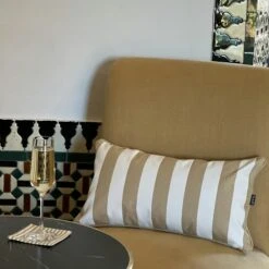 Wide Stripe Cushion 25x45 Cm, Beige -Hay Store diyti wide stripe cushion 25x45 cm 8