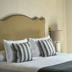 Wide Stripe Cushion 45x45 Cm, Grey -Hay Store diyti wide stripe cushion 45x45 cm 2