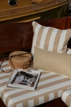 Wide Stripe Cushion 45x45 Cm, Beige -Hay Store diyti wide stripe cushion 45x45 cm 6
