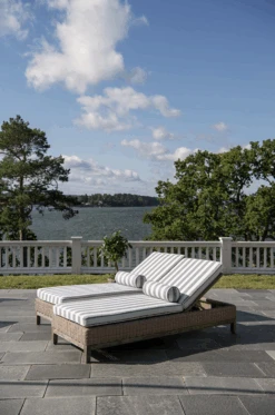 Wide Stripe Sunbed Cushion 60x186 Cm, Grey -Hay Store diyti wide stripe sunbed cushion 60x186 cm 1