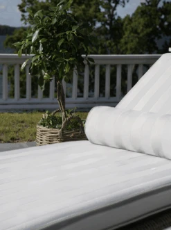 Wide Stripe Sunbed Cushion 60x186 Cm, White -Hay Store diyti wide stripe sunbed cushion 60x186 cm 9