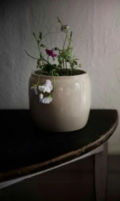 Ernst Pot Glazed Stoneware Ø19,5 Cm, Beige -Hay Store ernst pot glazed stoneware beige 1 2