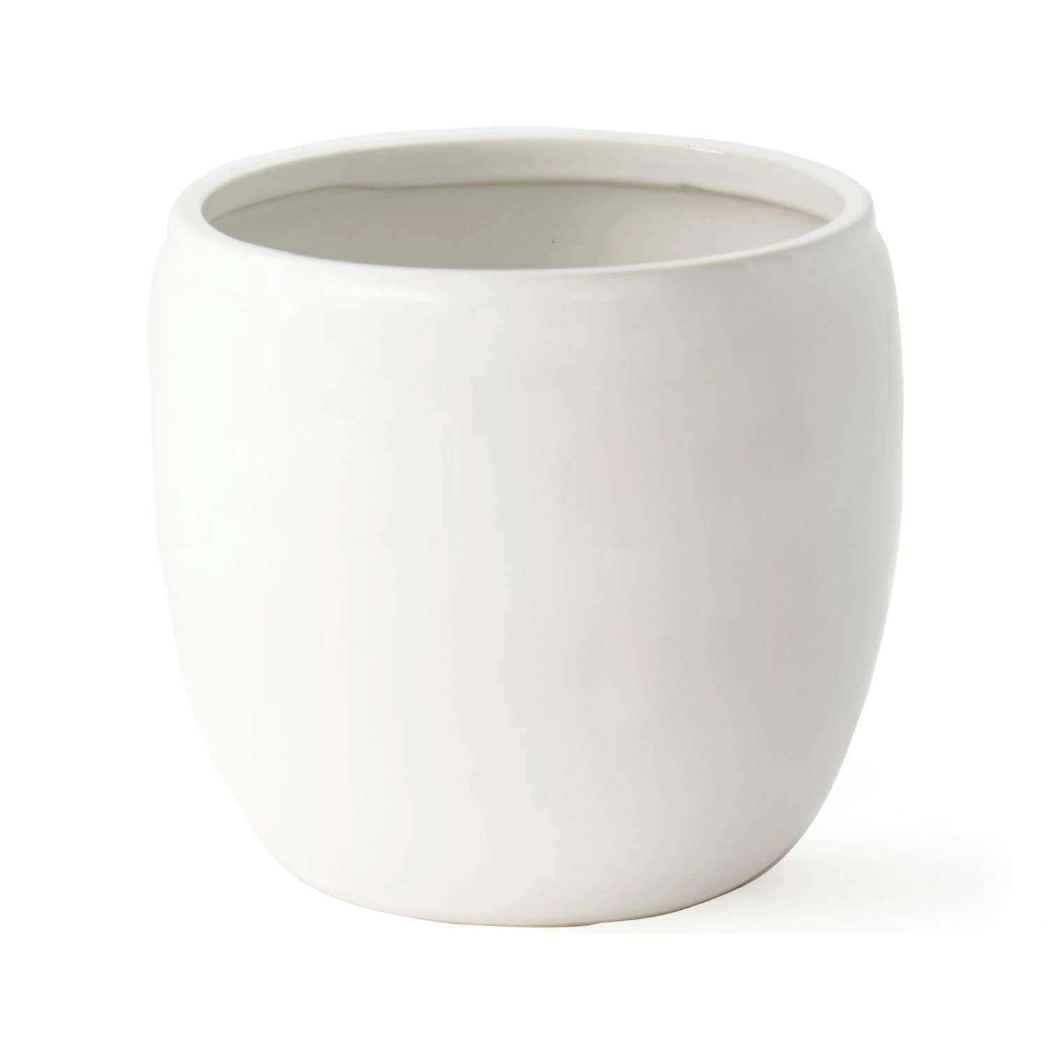 Ernst Pot Glazed Stoneware Ø19,5 Cm, White 3 Ernst Pot Glazed Stoneware Ø19,5 Cm, White
