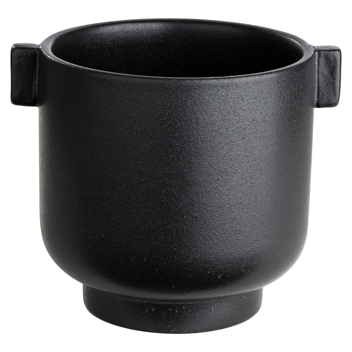 Ernst Pot With Ears H14 Cm, Black 3 Ernst Pot With Ears H14 Cm, Black