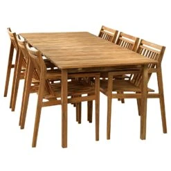 M1 Sammen Dining Chair Outdoor Teak -Hay Store fdb mbler m1 together garden chair 6