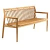 M11 Sammen Bench With Backrest Outdoor 3-Seater, Teak -Hay Store fdb mbler m11 sammen bench 3 seater with back outdoor teak 7