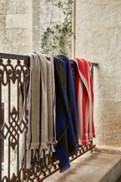 Ferm LIVING Alee Beach Towel, Olive / Bright Blue -Hay Store ferm living alee beach towel 6