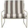 Ferm LIVING Desert Stripe Armchair Cashmere/Chocolate 2 Ferm LIVING Desert Stripe Armchair Cashmere/Chocolate -Hay Store ferm living desert 1 seater stripe cashmere chocolate 0