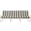 Ferm LIVING Desert Stripe Sofa Cashmere/Chocolate, 3-Seater -Hay Store ferm living desert 3 seater stripe cashmere chocolate 0