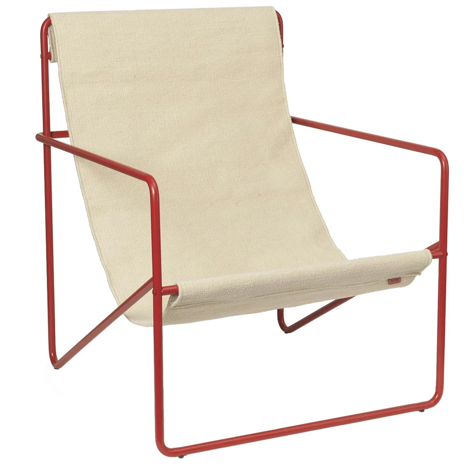 Ferm LIVING Desert Lounger, Poppy Red / Cloud 3 Ferm LIVING Desert Lounger, Poppy Red / Cloud
