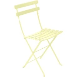 Bistro Metal Chair, Frosted Lemon