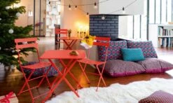 Bistro Table 57x57 Cm, Poppy -Hay Store fermob bistro table 57x57 cm 2 5