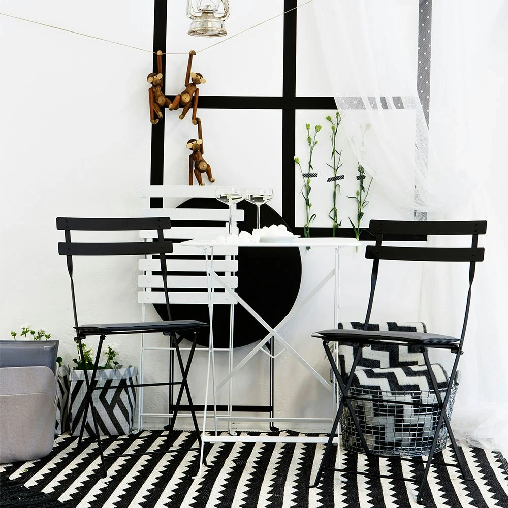 Bistro Table 57x57 Cm, Liquorice 4 Bistro Table 57x57 Cm, Liquorice - Image 2