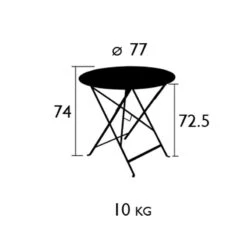 Floréal Table Ø77 Cm, Nutmeg -Hay Store fermob floreal table 77 cm 1 6
