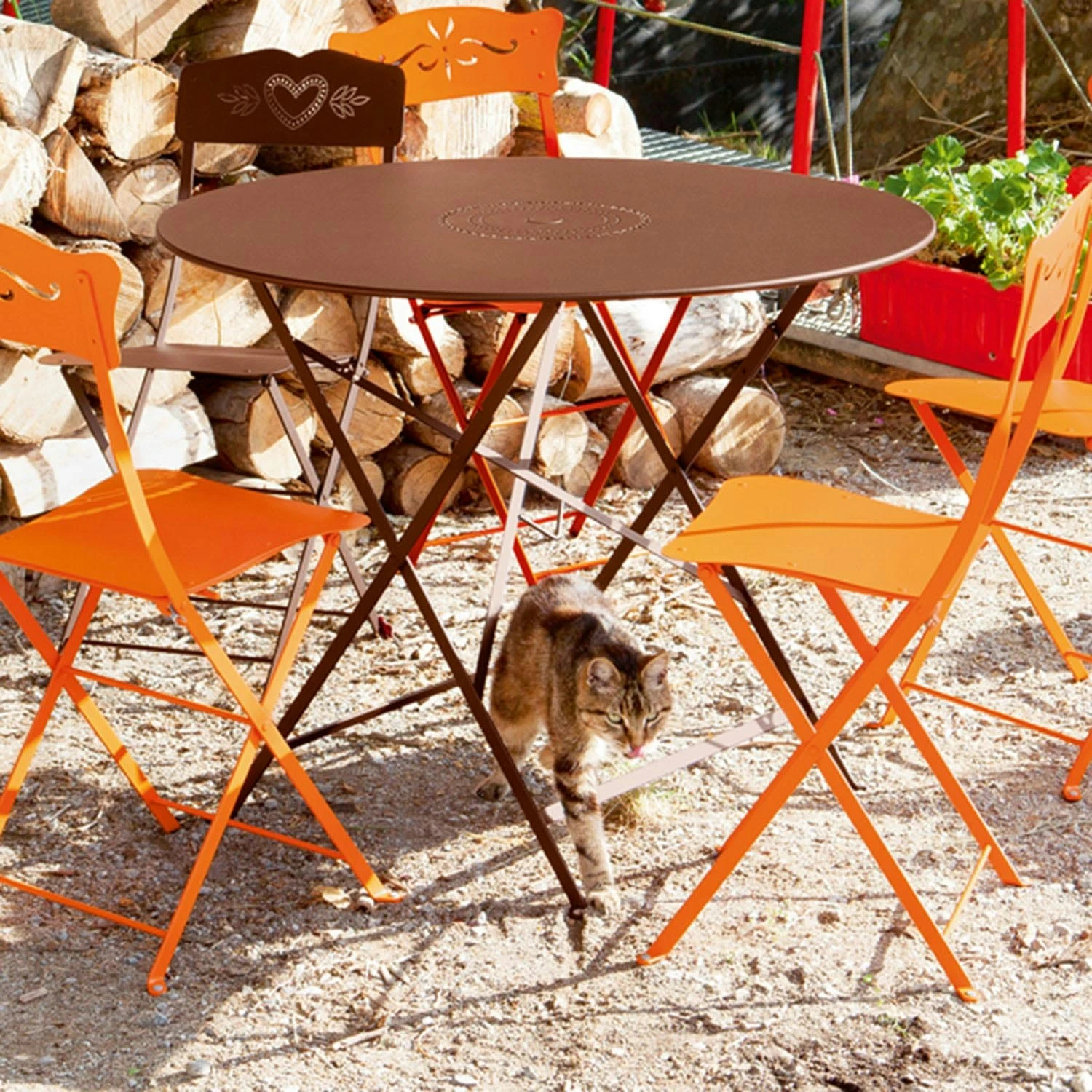 Floréal Table Ø96, Anthracite 4 Floréal Table Ø96, Anthracite - Image 2