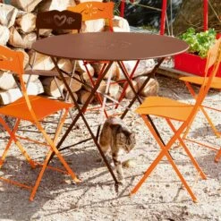 Floréal Table Ø96, Nutmeg -Hay Store fermob floreal table 96 nutmeg 1